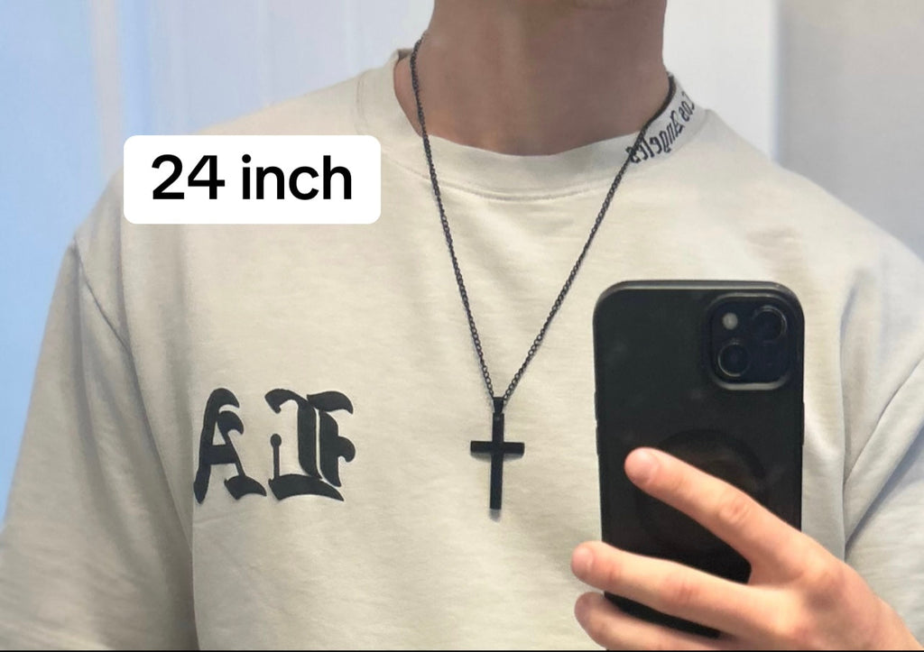 Black Cross Necklace