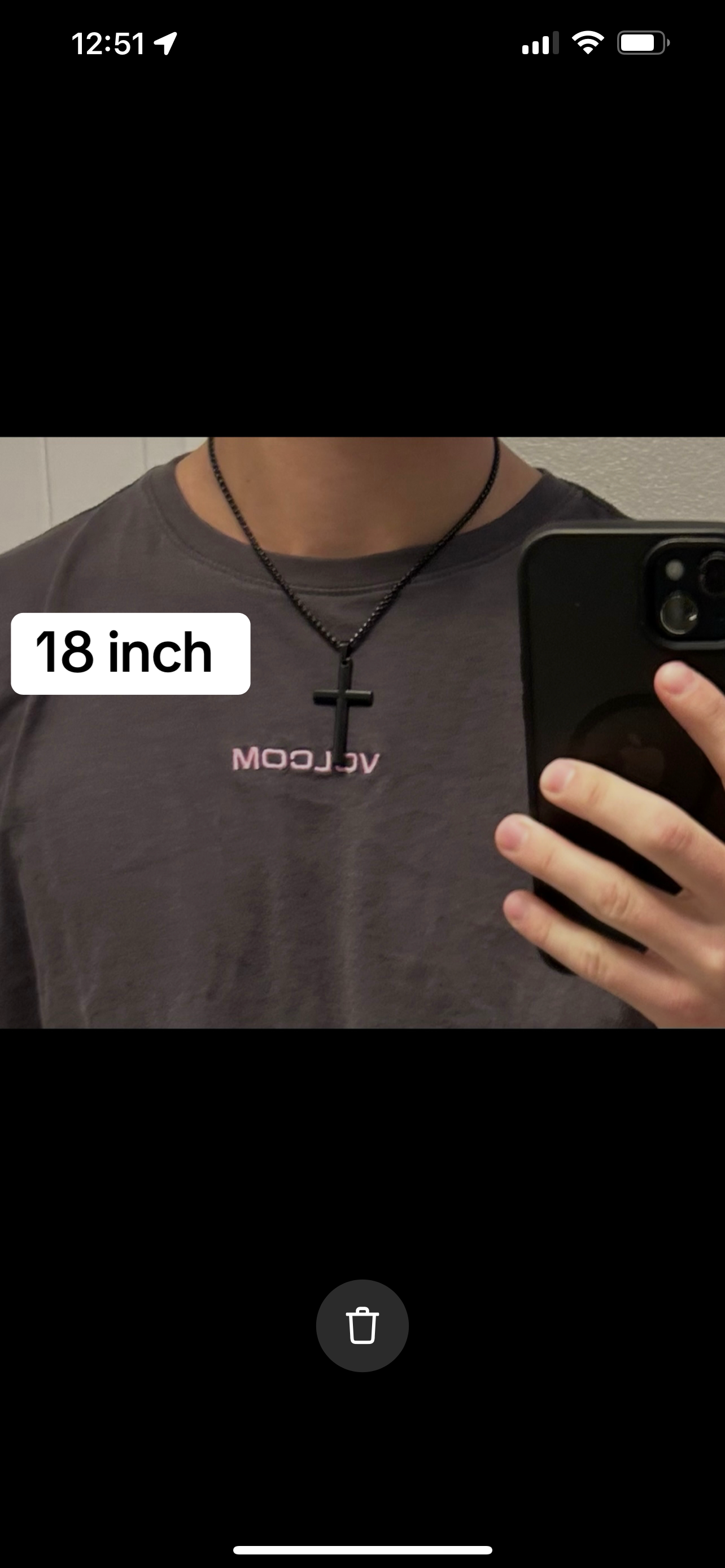 Black Cross Necklace