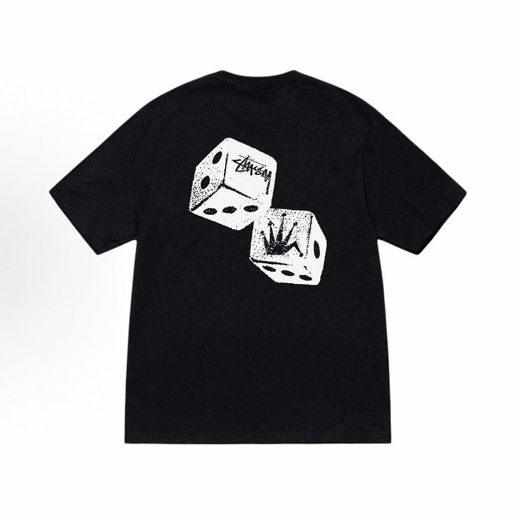 Black Stüssy Dice Graphic T-Shirt