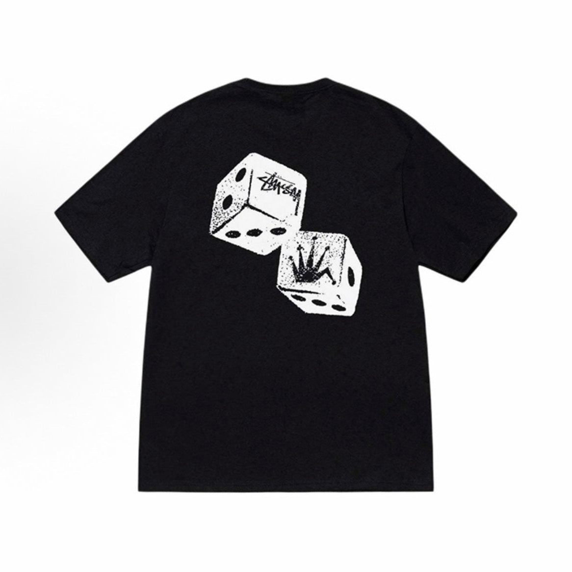 Black Stüssy Dice Graphic T-Shirt