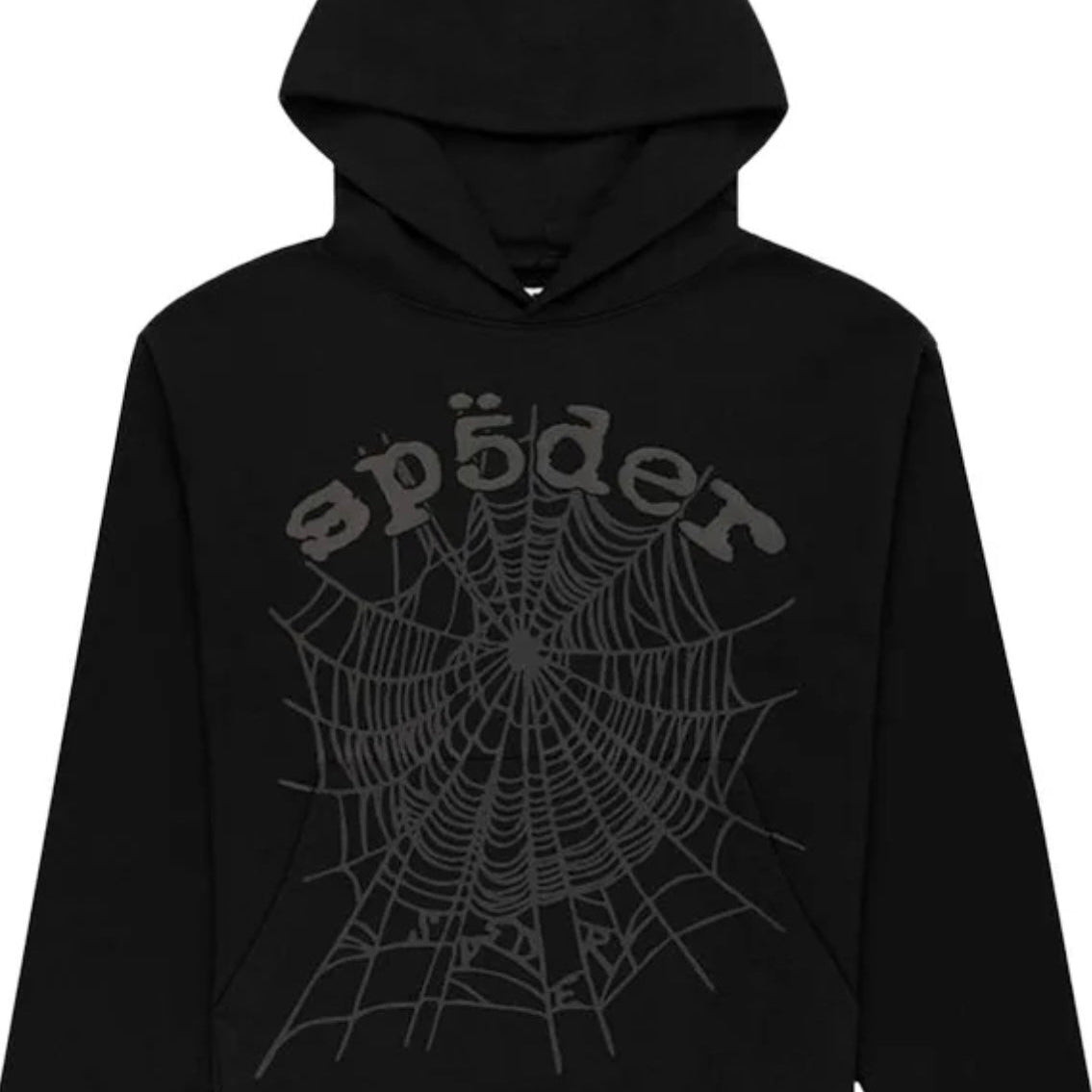 Black Sp5der Web Graphic Hoodie